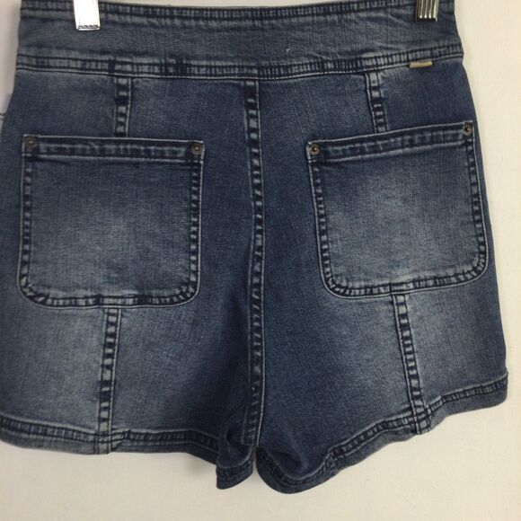 O'Neill Womens Marina Jean Shorts Denim Dark Wash Blue Grass Wash Size 27 NWT - Picture 12 of 16